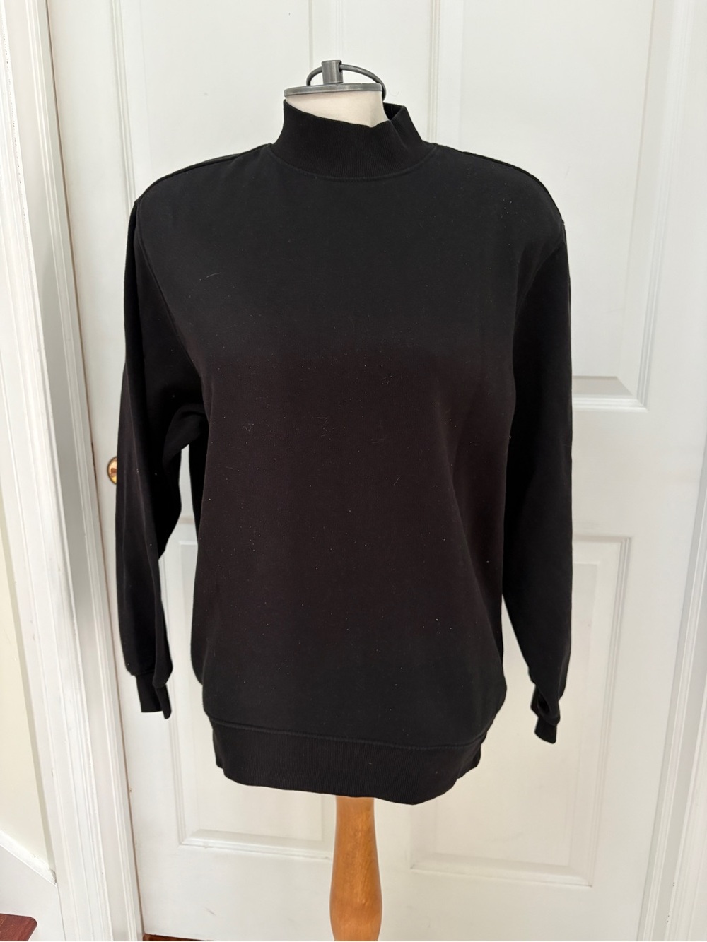 H&M Black Mock Neck Sweatshirt